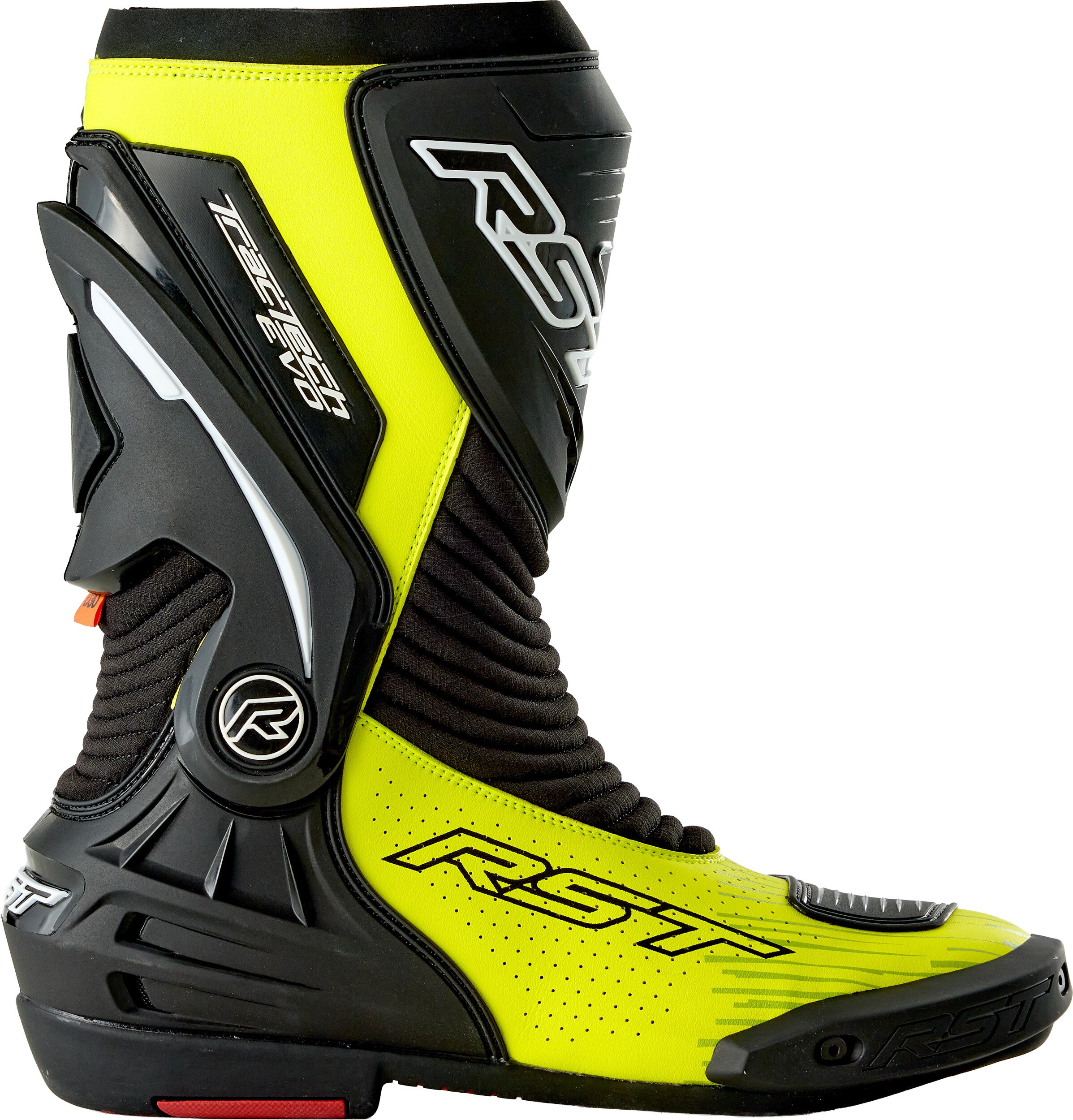 TRACTECH EVO D3O BOOT BLACK/FLO YELLOW 9