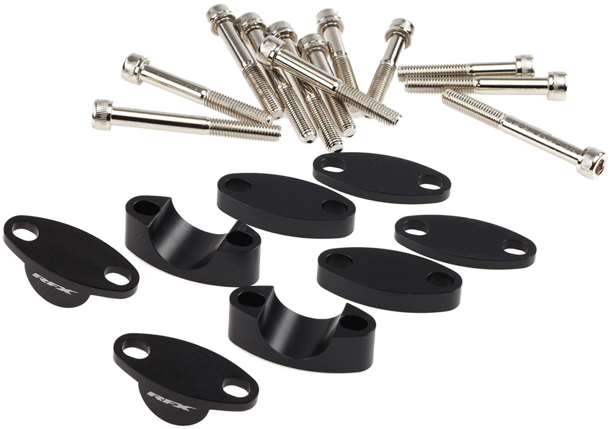HANDLEBAR RISER KIT 7/8" BLACK 25MM/30MM/35MM/40MM