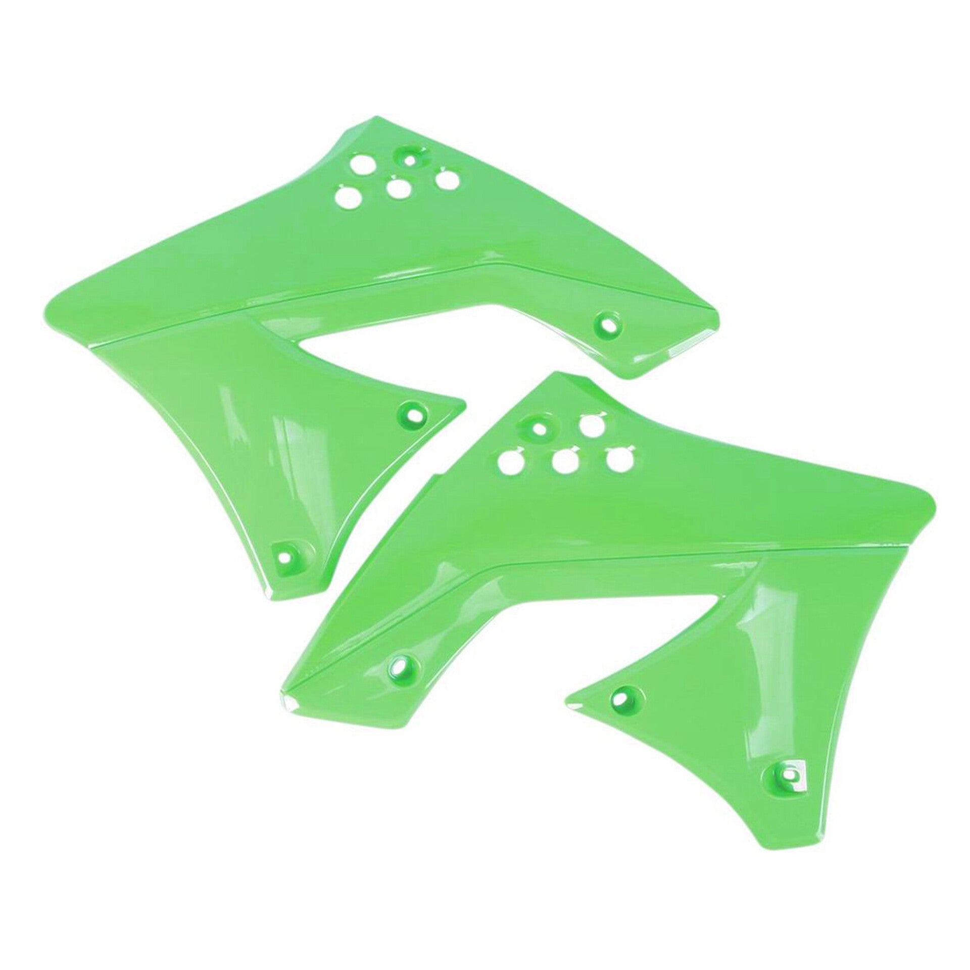 RADIATOR SCOOPS KLX110 GREEN