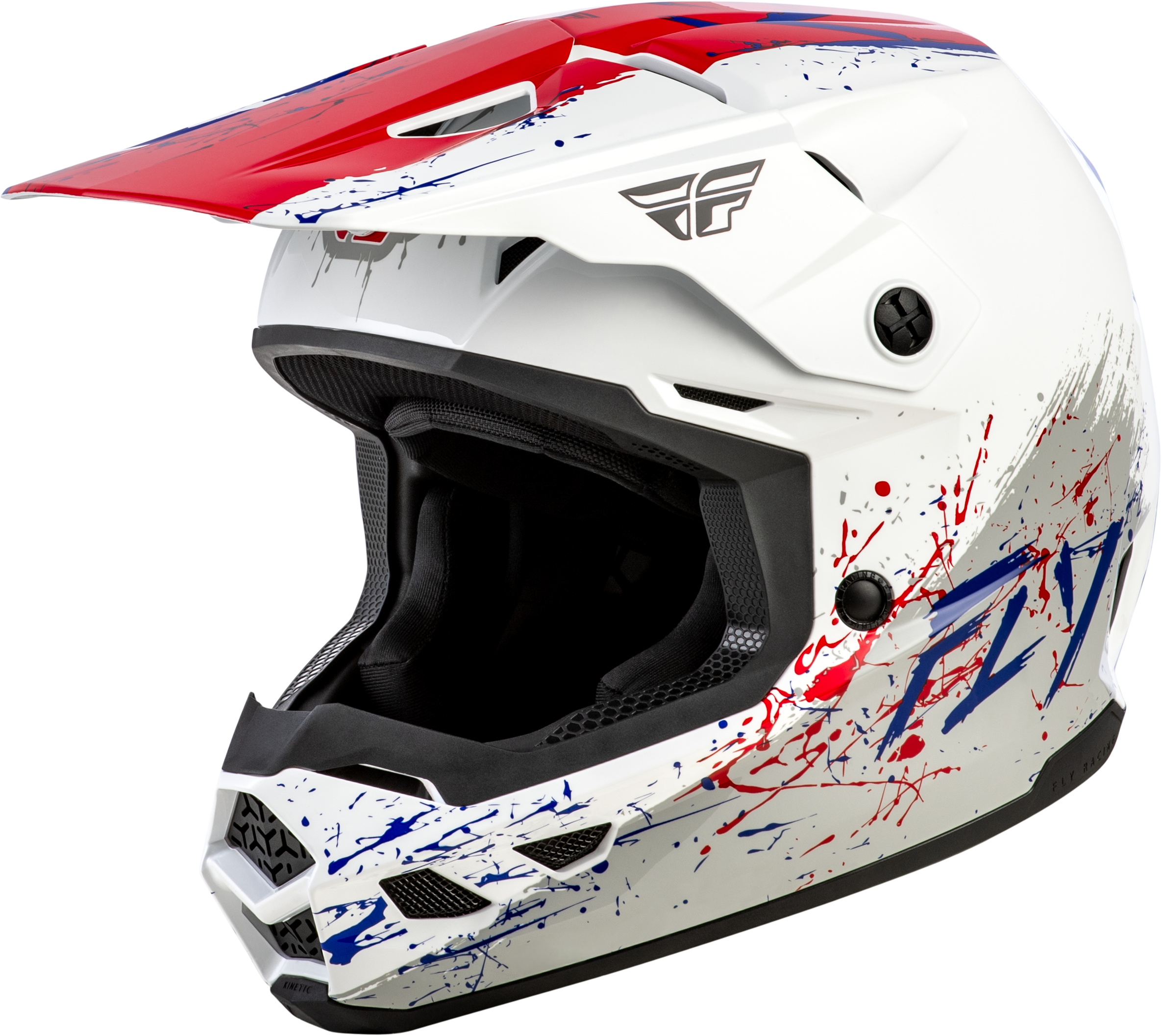 YOUTH KINETIC DRIP HELMET RED/WHITE/BLUE YM