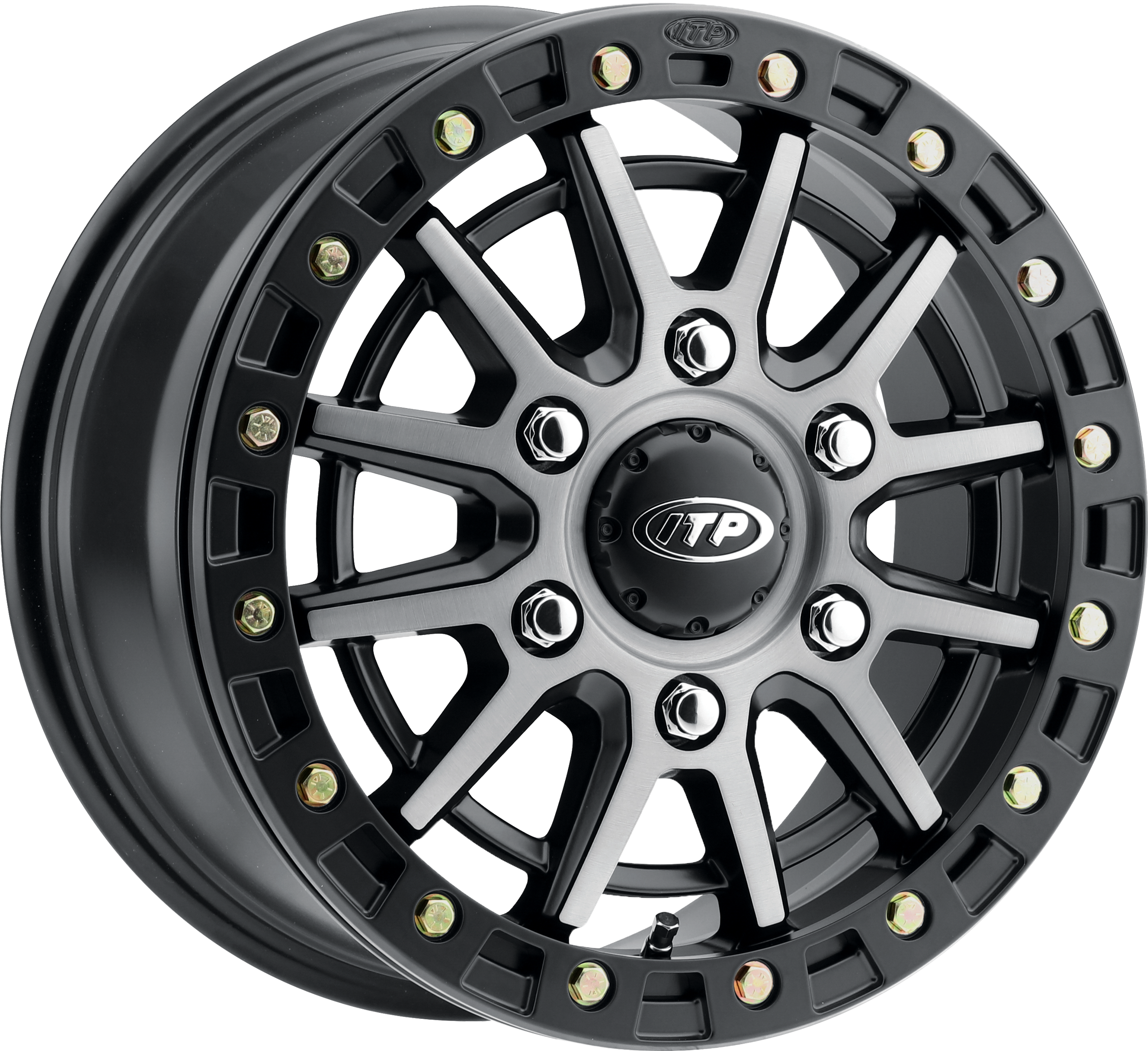 SD10 GREY / BLK RING 15X7 6/5.5 6+1