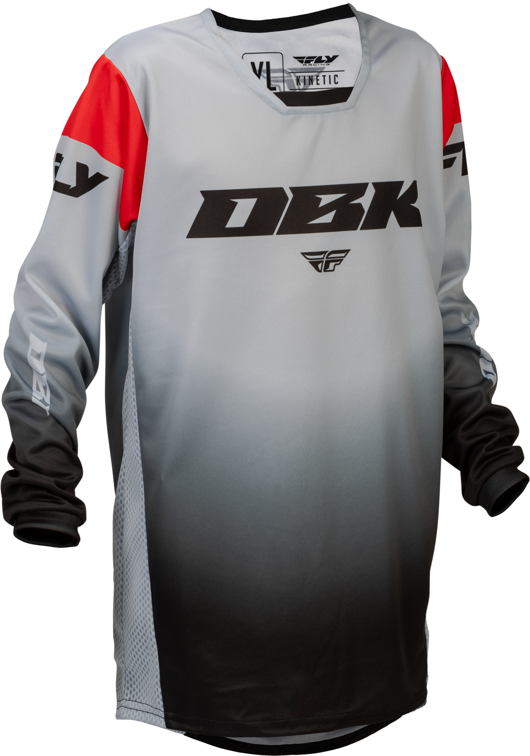 YOUTH KINETIC DBK JERSEY GREY/BLACK/RED YS