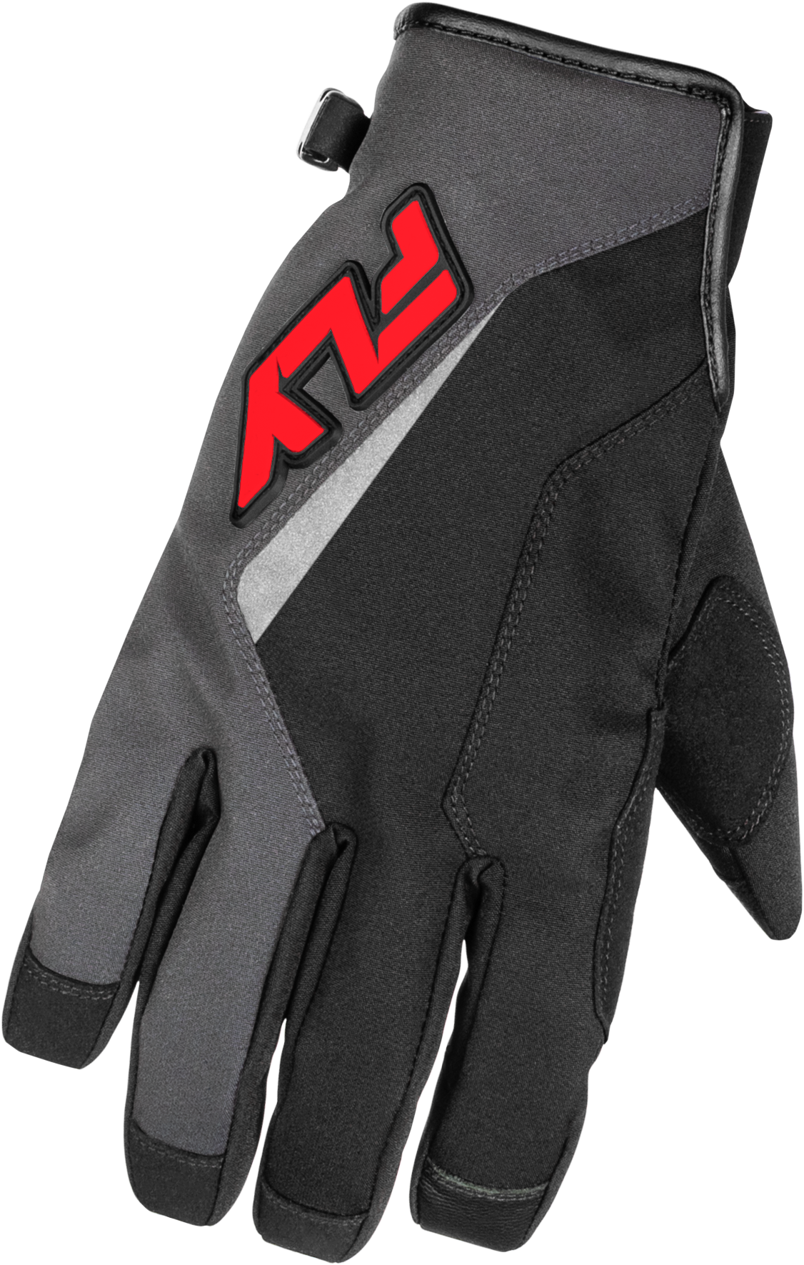 TITLE GLOVES GREY/BLACK/RED SM