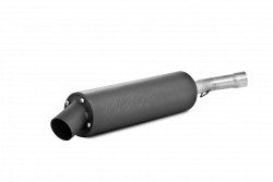 SINGLE SLIP-ON SYSTEM W/ UTILITY MUFFLER BLK SUZ