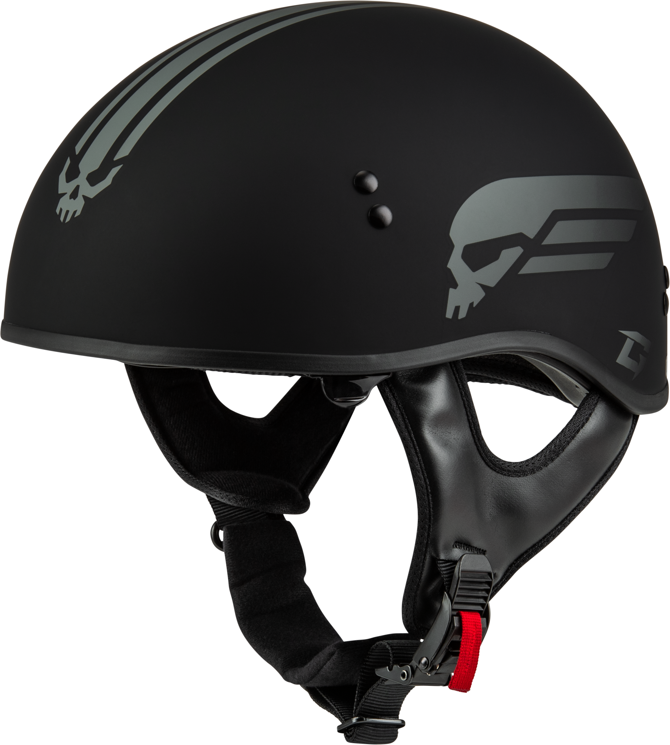 HH-65 RETRIBUTION HELMET MATTE BLACK/SILVER LG