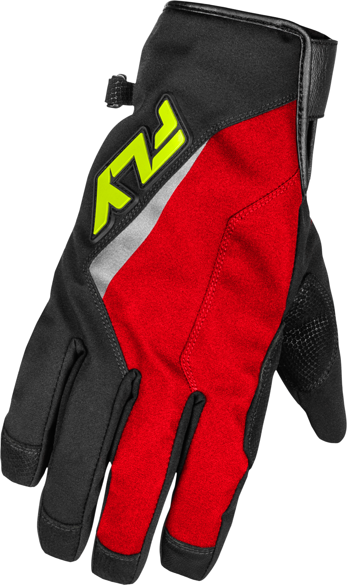 TITLE LONG GLOVES RED/BLACK/HI-VIS SM