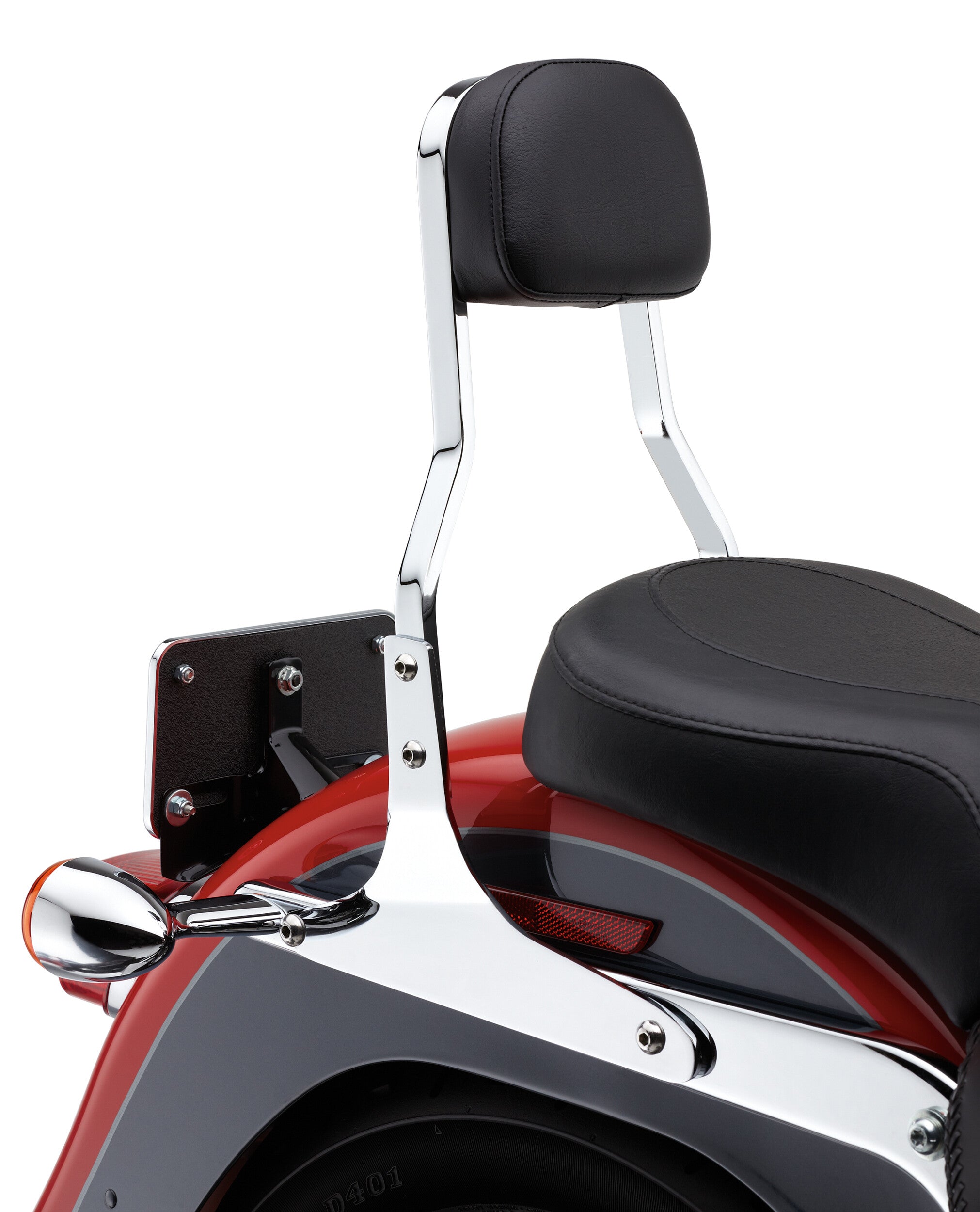 SHORT SISSY BAR CHROME FLST 07-17