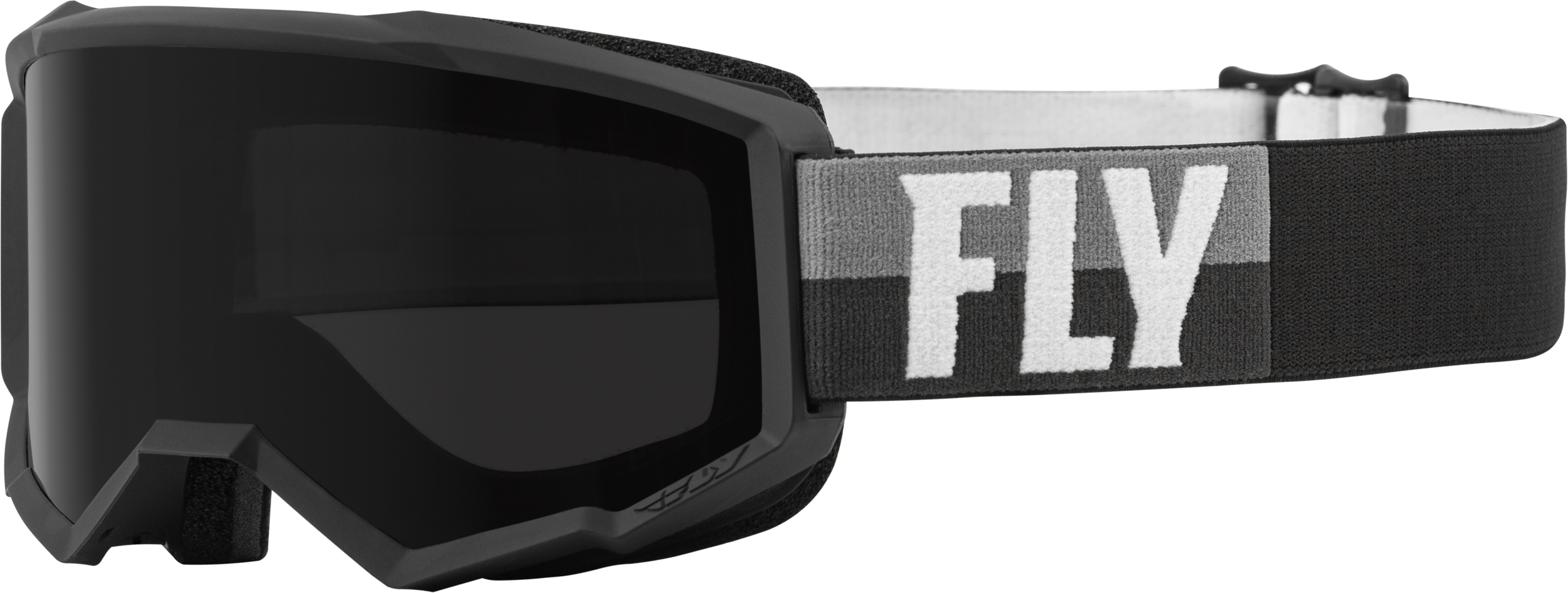 ZONE W/C GOGGLE BLACK/WHITE W/DARK SMOKE HYDROPHOC LENS