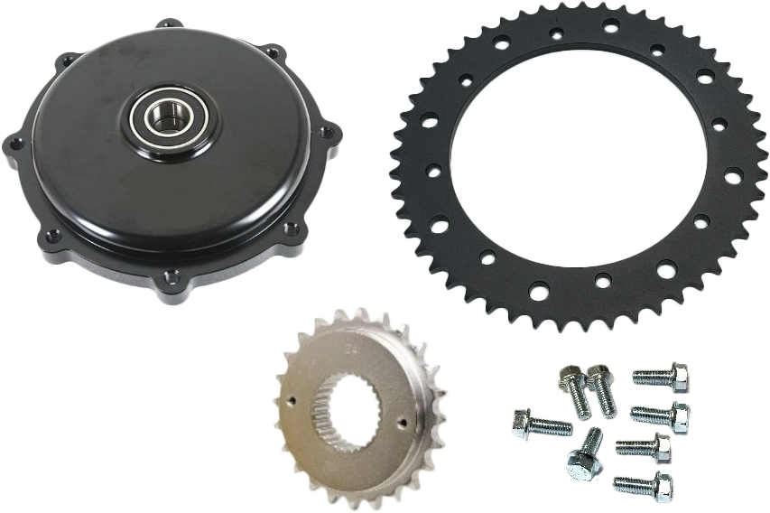 CUSH DRIVE CHAIN CONV KIT BLACK `17-UP FLH/FLT