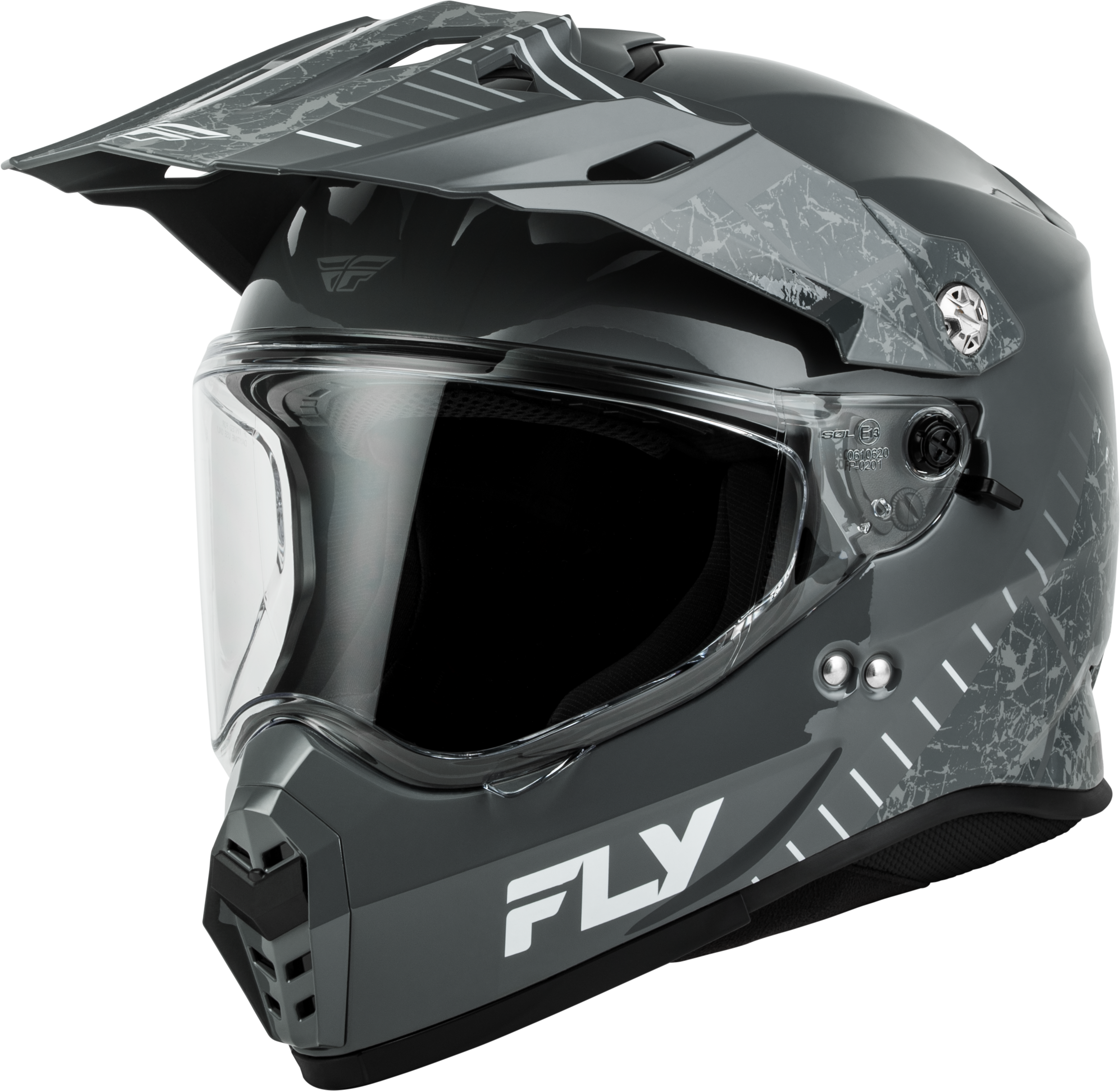 FLY TREKKER GRANITE HELMET GREY/GREY XL