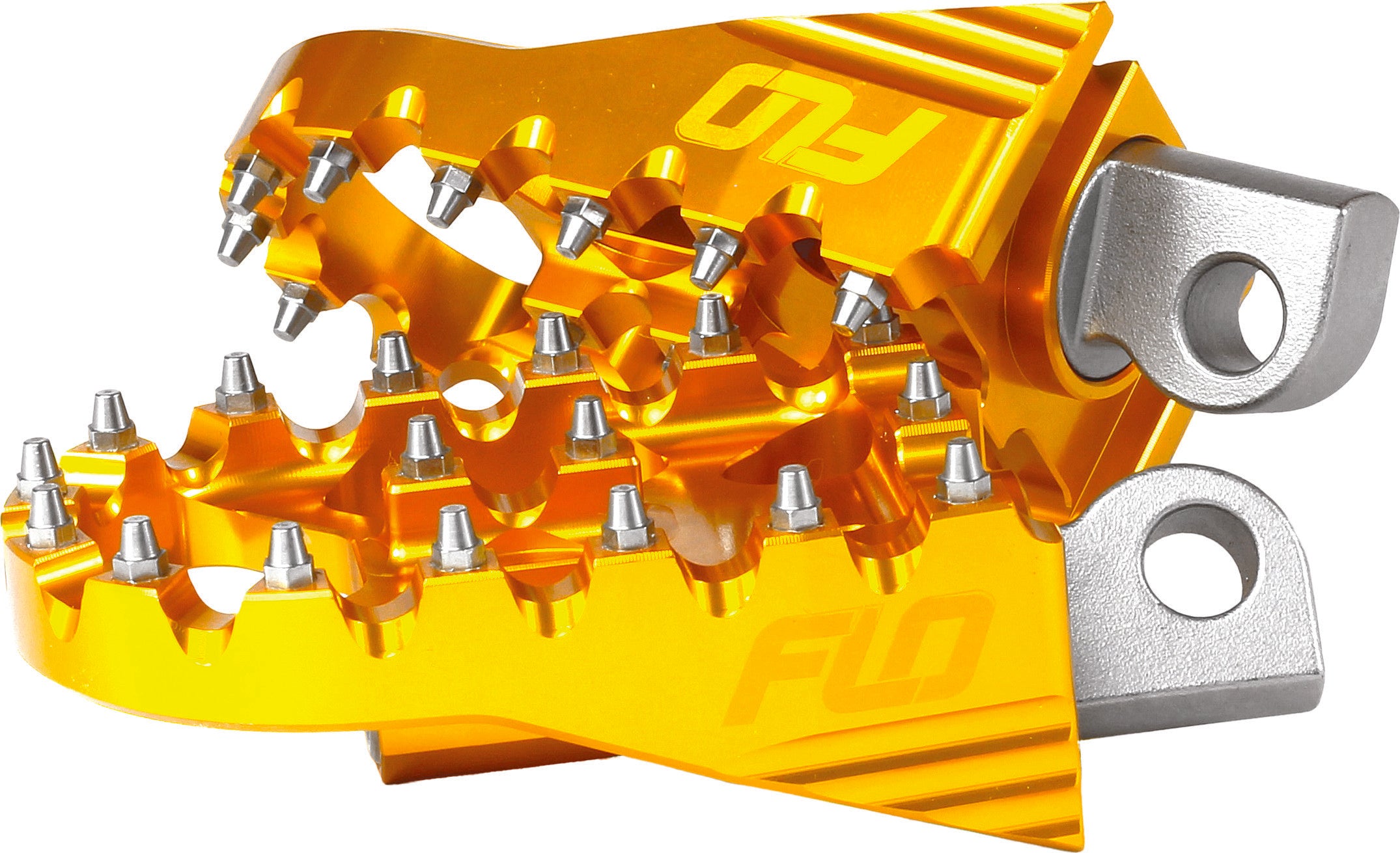 MOTO STYLE FOOTPEG SET GOLD 2"X3.125"