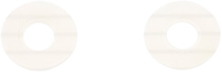 SEMI-TRANSPARENT NYLON WASHER 5X14MM 10/PK