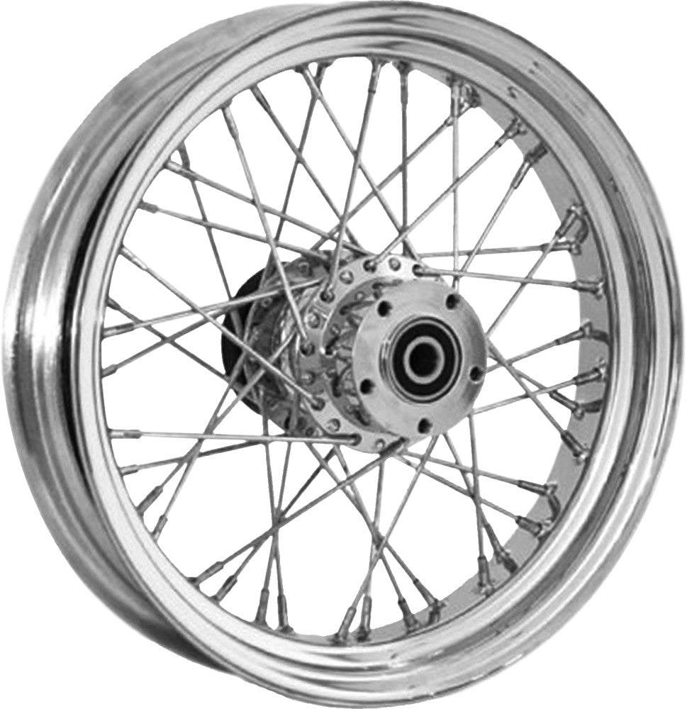 RR 40-SPK CHROME 16X3.5 BT/XL-HUB 1" AXL 00 LTR