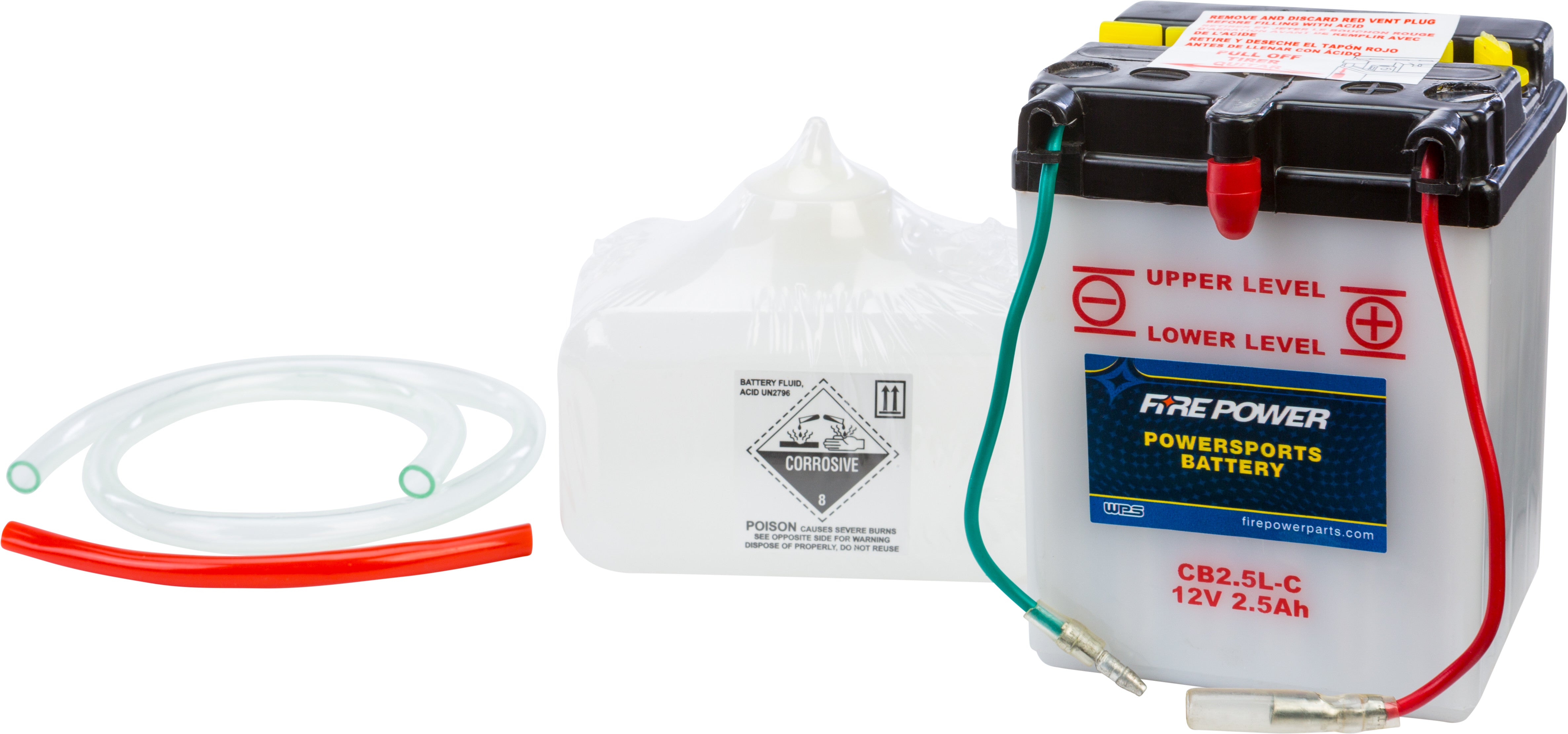 12V Heavy Duty Battery w/Acid Pack