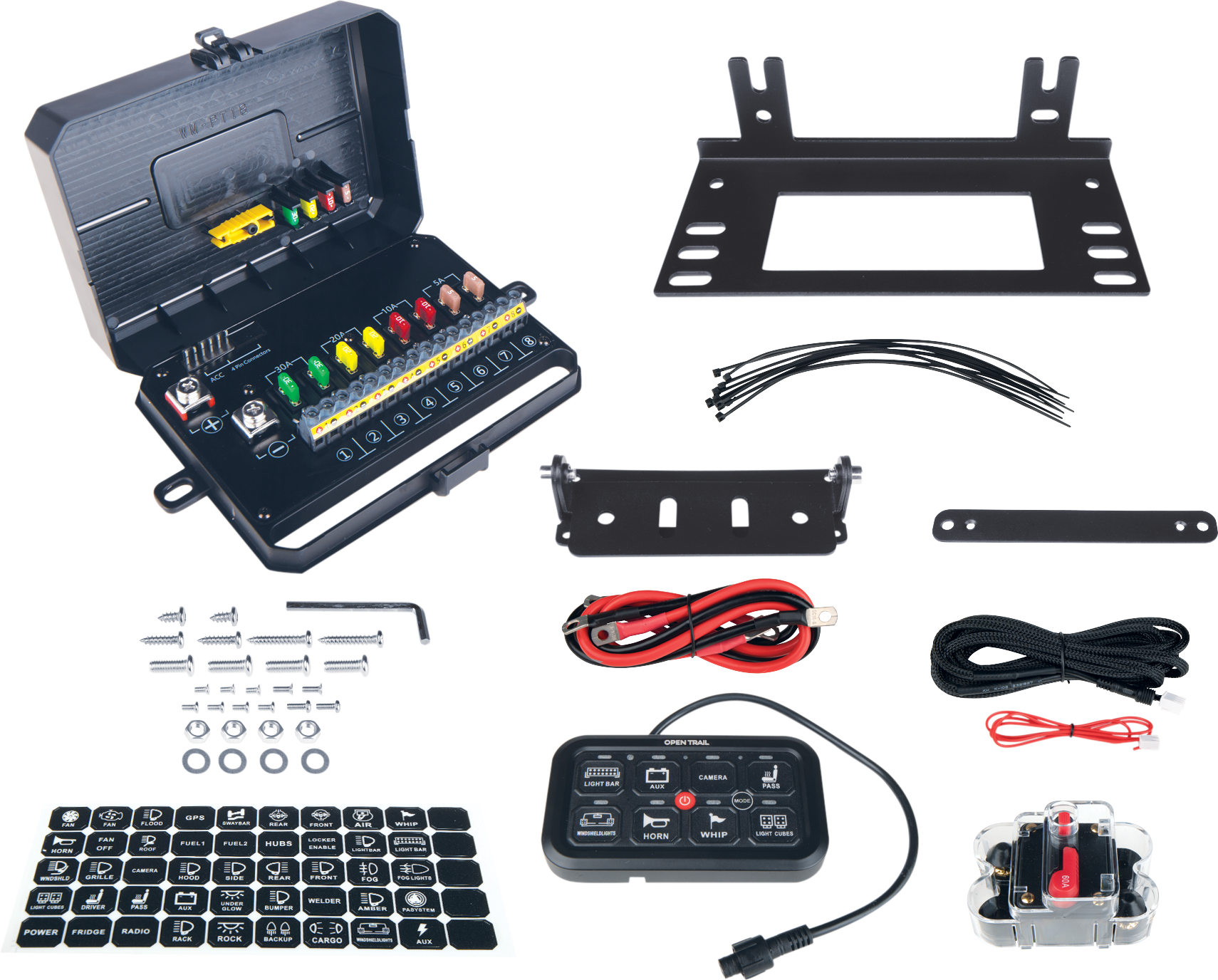 MULTIFUNCTION RGB SWITCH PANEL 8 GANG