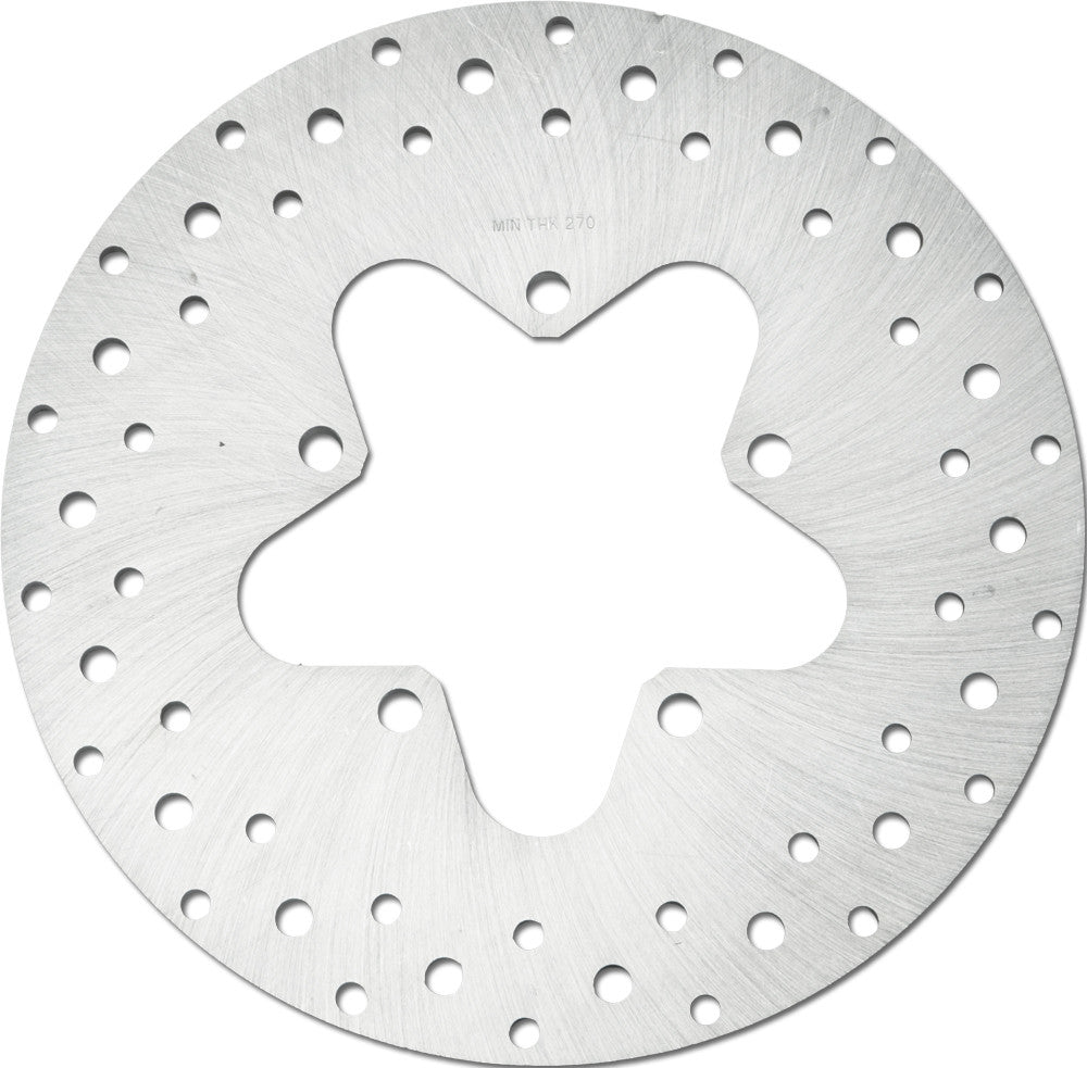 SS REAR ROTOR 11.5 DRILLED TOURING 86-99 MACHINED