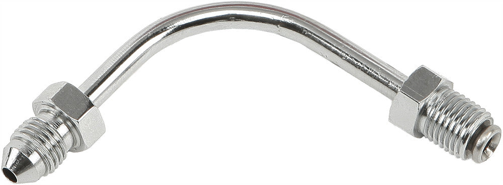 JIC TO -3 TUBE ADAPTER 90 DEGREE LONG CHROME 3/8"
