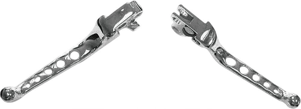 5-HOLE LEVER SET CHROME BIG TWIN 07-17