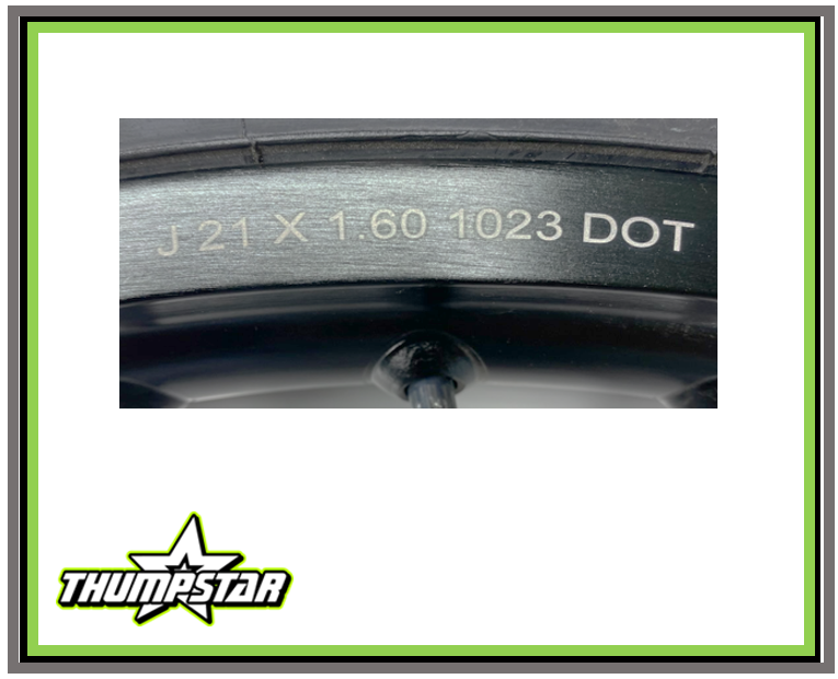 7897 21" Front Wheel & Tire Assembly