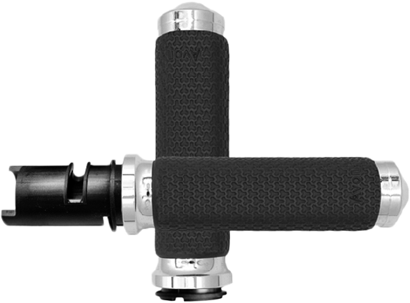 MEMORY FOAM SMALL CHROME TWIST GRIP
