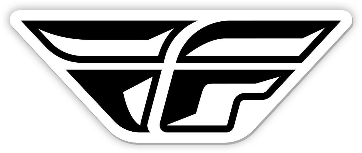 STICKER F-WING 4" 10PK DIE CUT LAMINATED