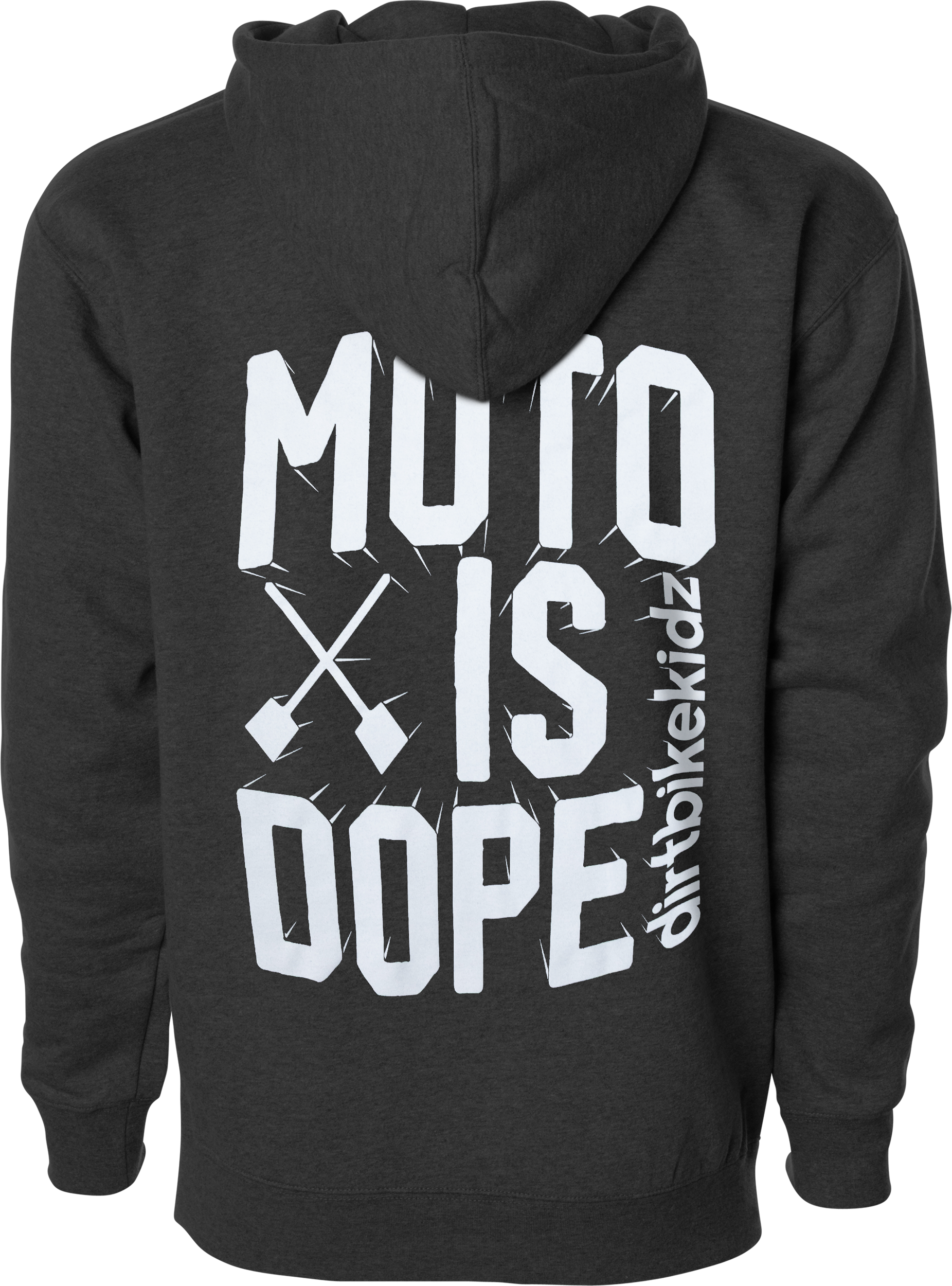 MOTO IS DOPE YOUTH HOODIE CHARCOAL HEATHER YM