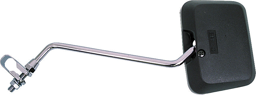 SQUARE CLAMP-ON MIRROR BLACK 10"