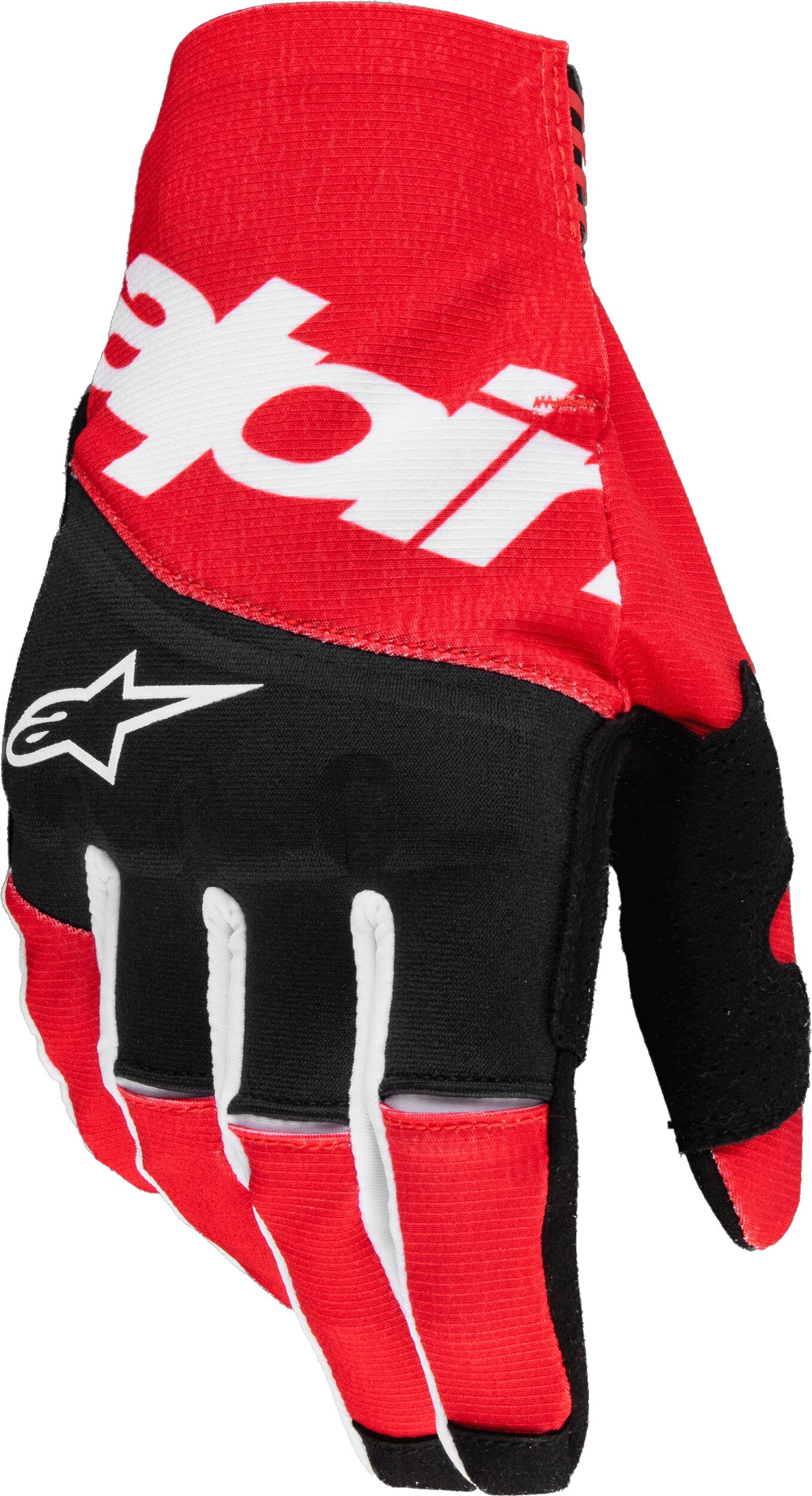 TECHSTAR GLOVES BLACK/BRIGHT RED LG