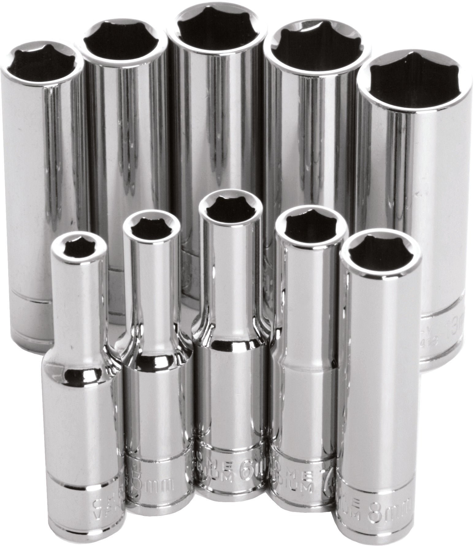 10 PC 1/4" MET SOCKET SET DEEP