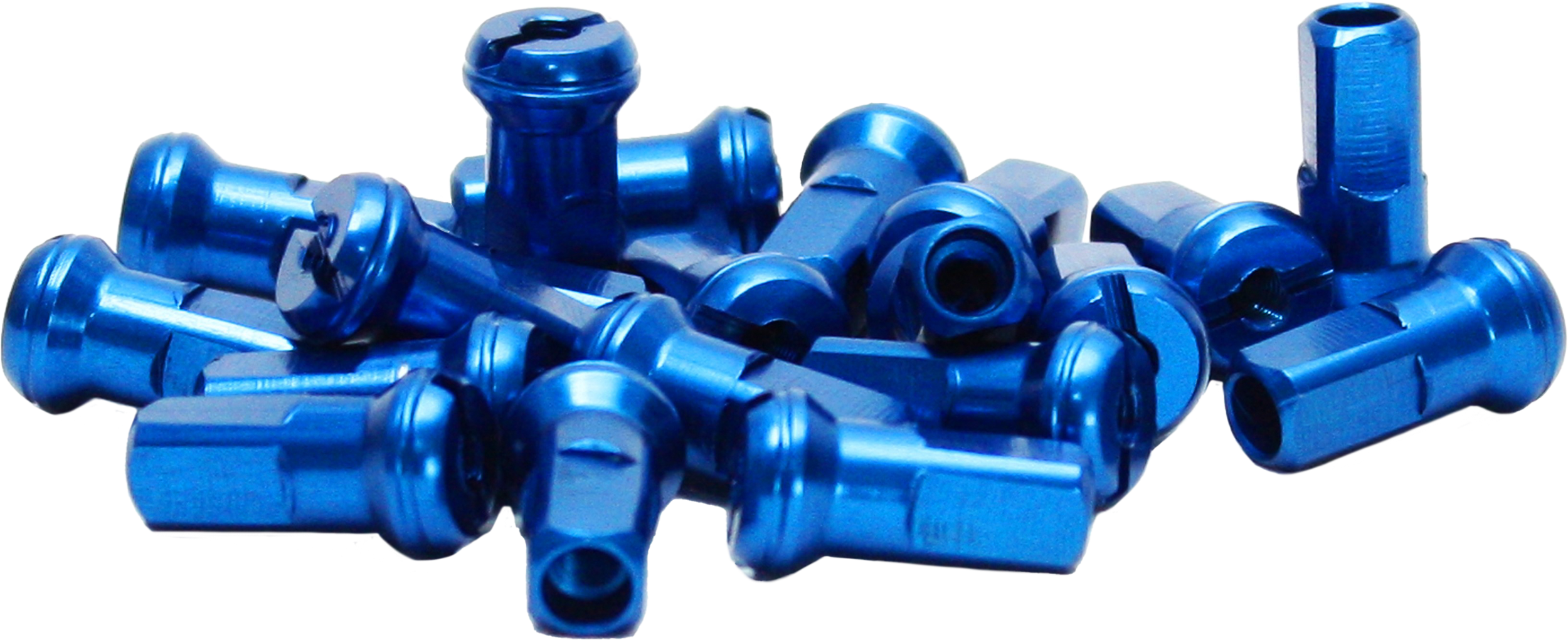 SPOKE NIPPLES BLUE