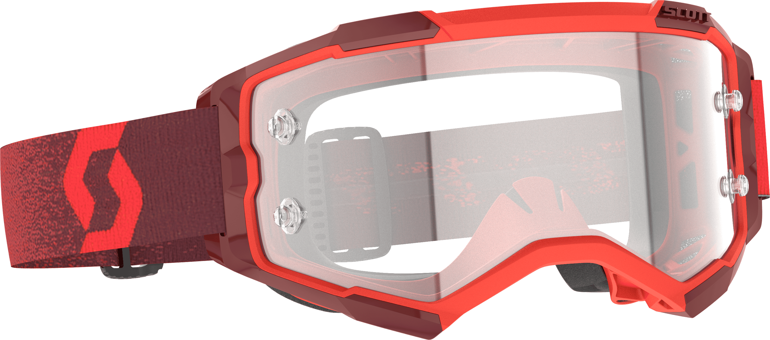 FURY GOGGLE RED CLEAR WORKS