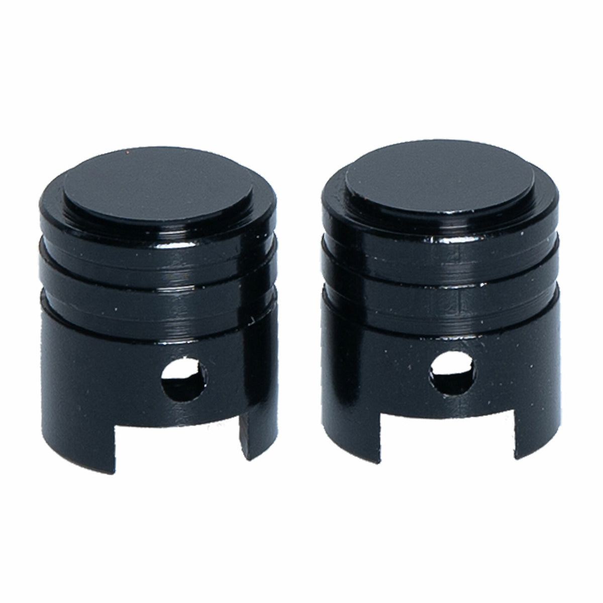 VALVE CAPS 2PCS BLACK