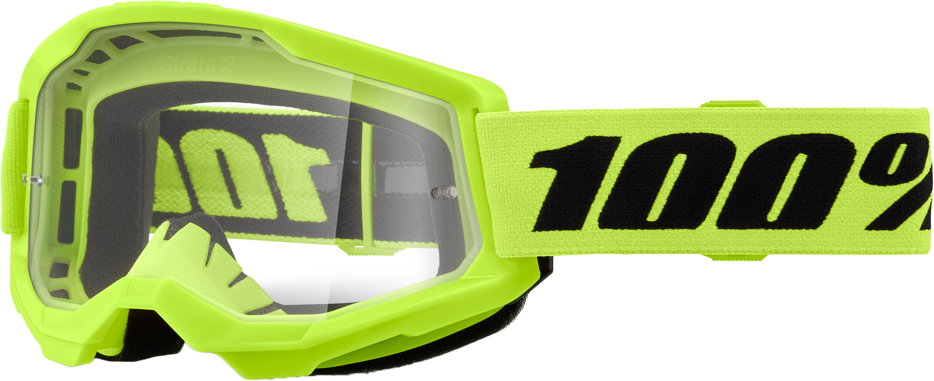 STRATA 2 GOGGLE NEON YELLOW CLEAR LENS