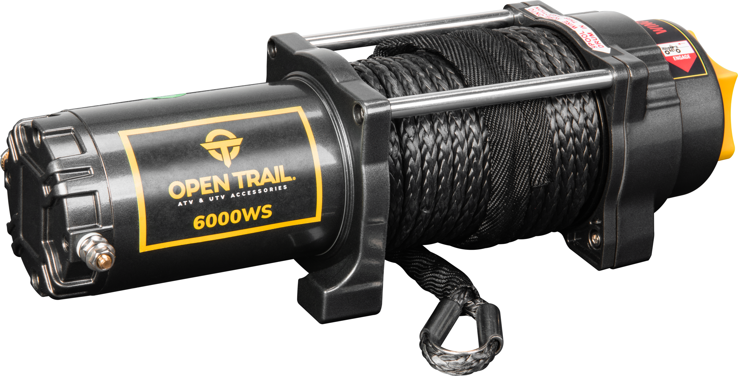 6000LB WIDE WINCH SYNTHETIC ROPE