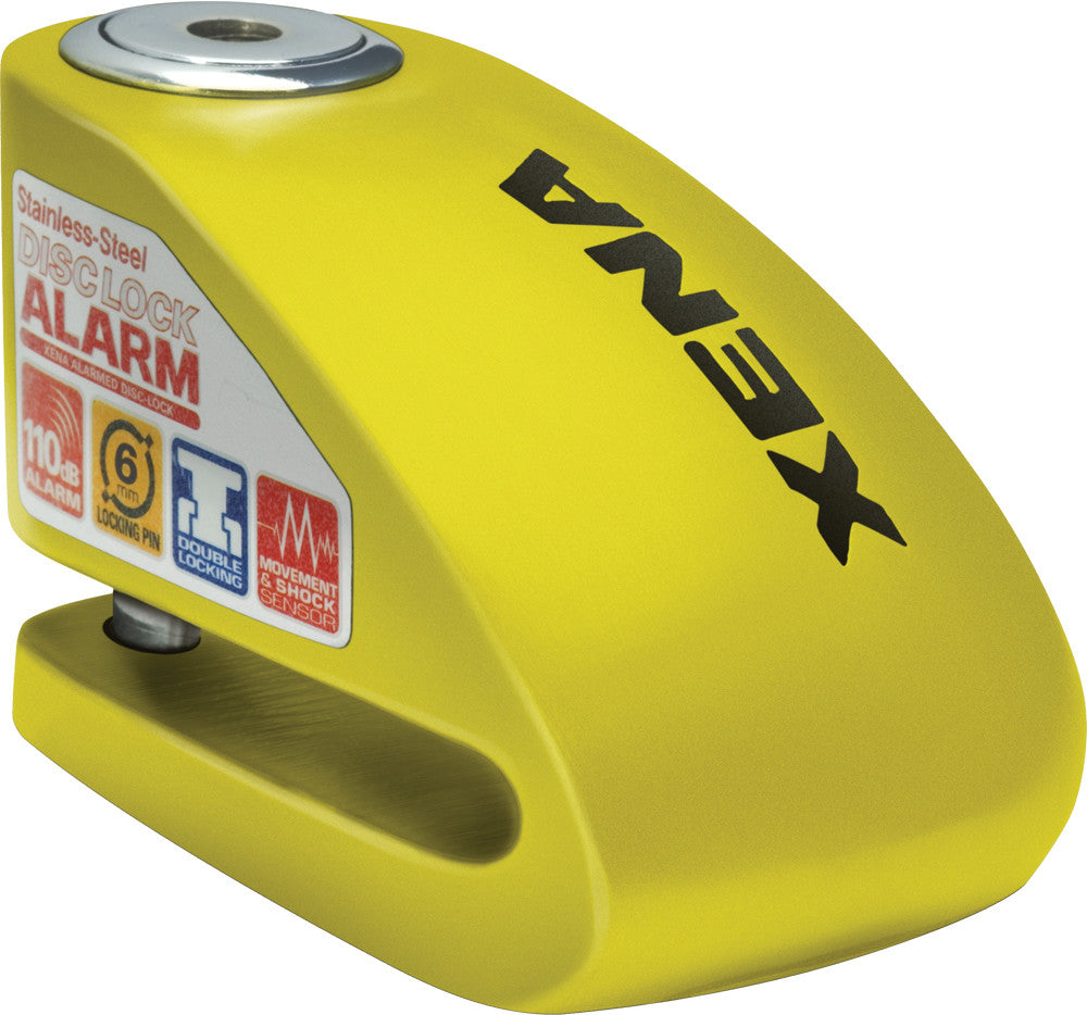XX10 ALARM DISC LOCK 3.3" X 2.4" YELLOW