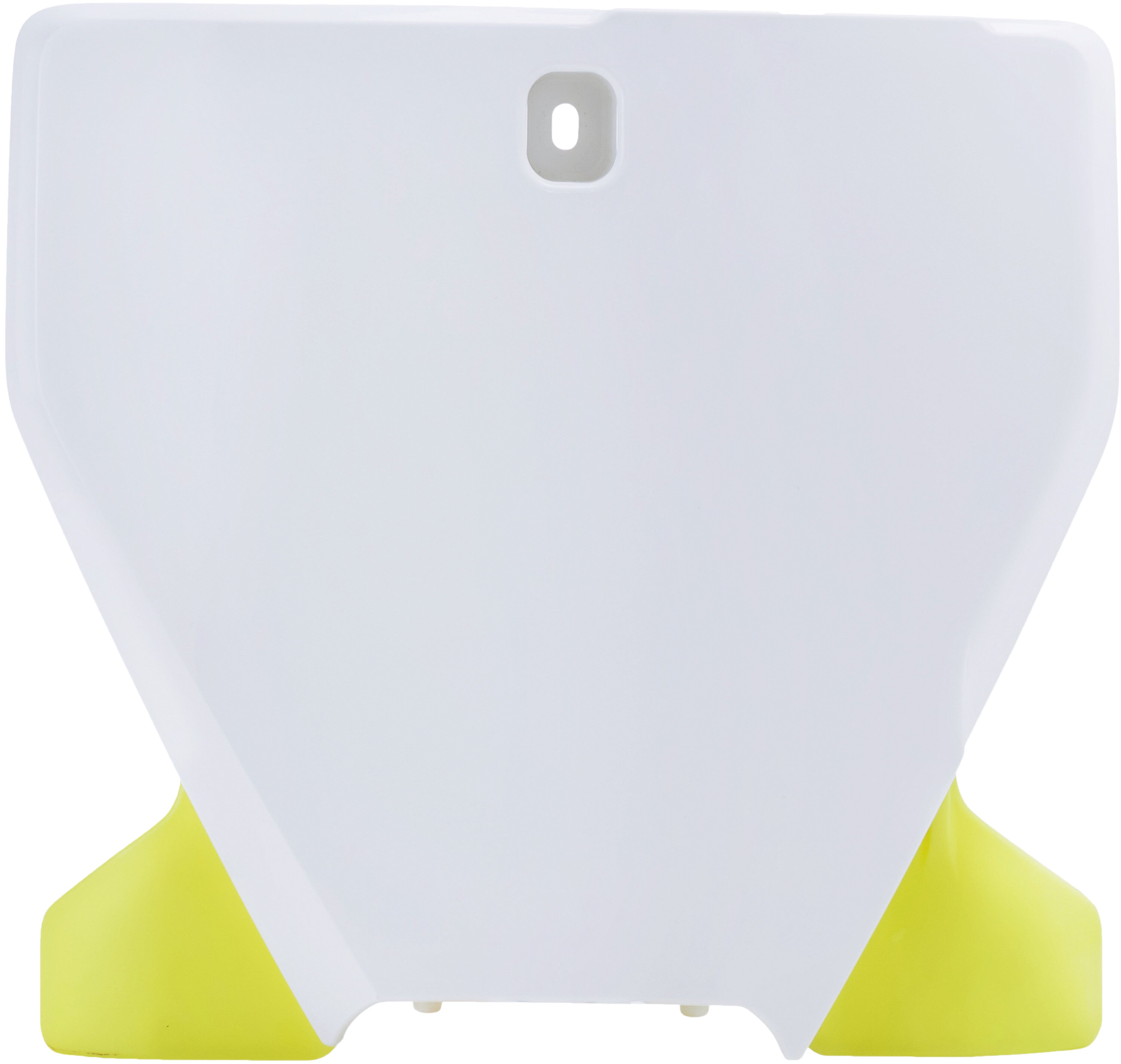 FRONT NUMBER PLATE WHITE/YELLOW