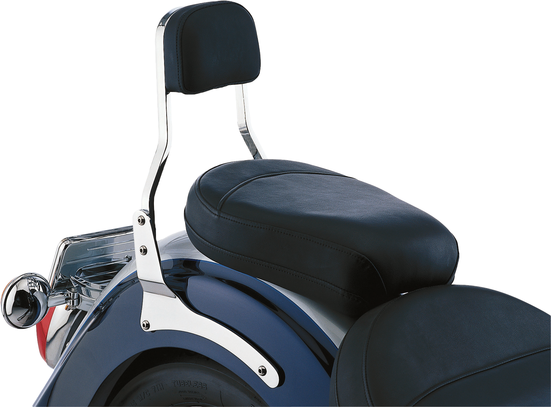 SHORT SISSY BAR W/PAD CHROME HON VT1300 SABRE 10-14