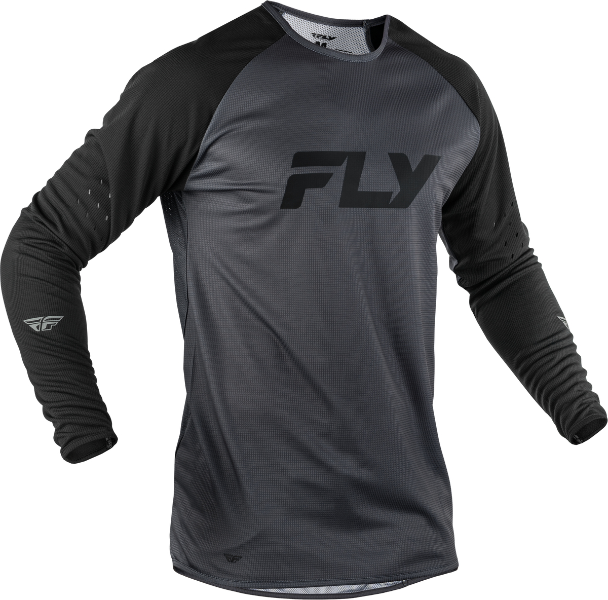 GRAVITY LONG SLEEVE JERSEY GREY/BLACK 2X