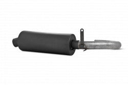SINGLE SLIP-ON SYSTEM W/ 4.25" SPORT MUFFLER BLK