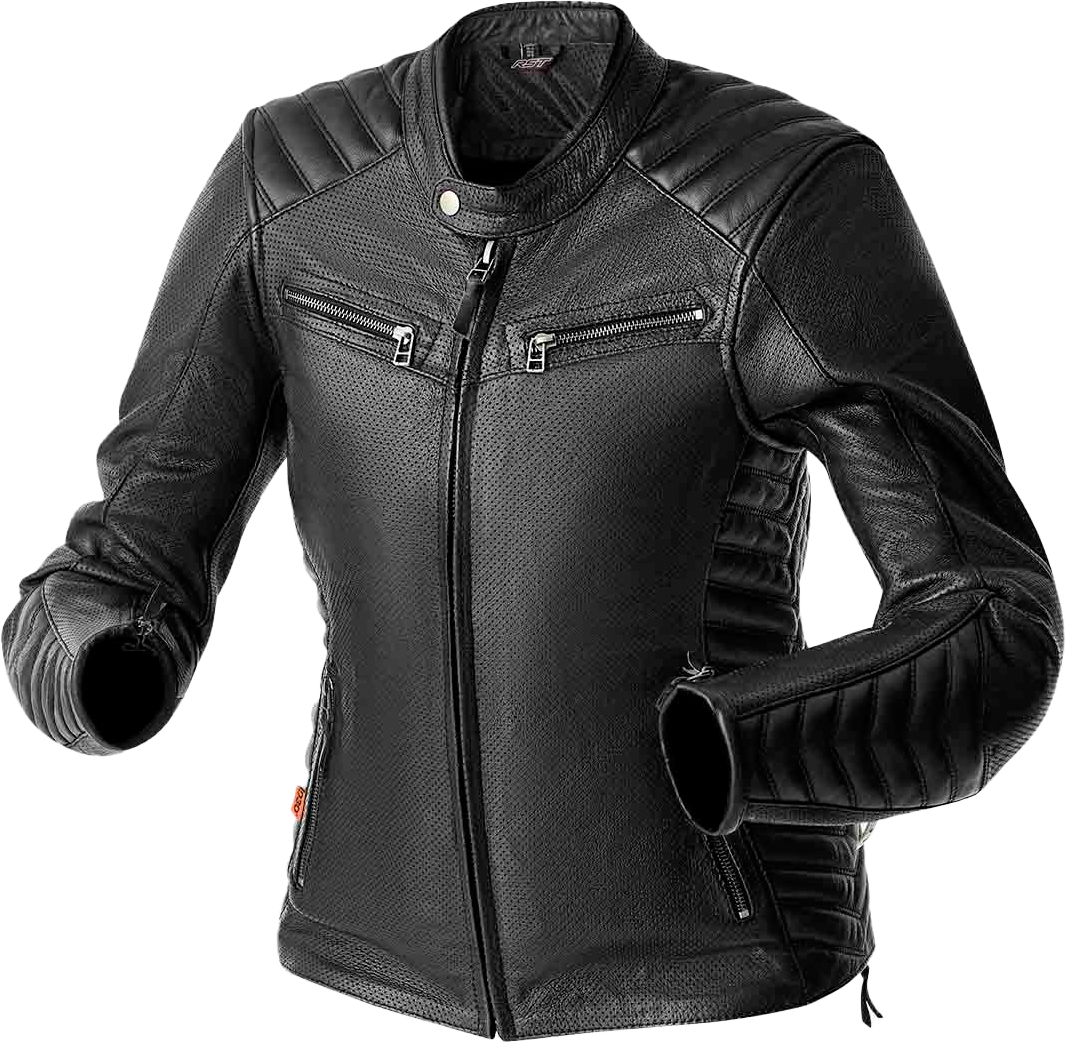 WOMENS ROADSTER AIR D3O JACKET BLACK LEATHER 2XL