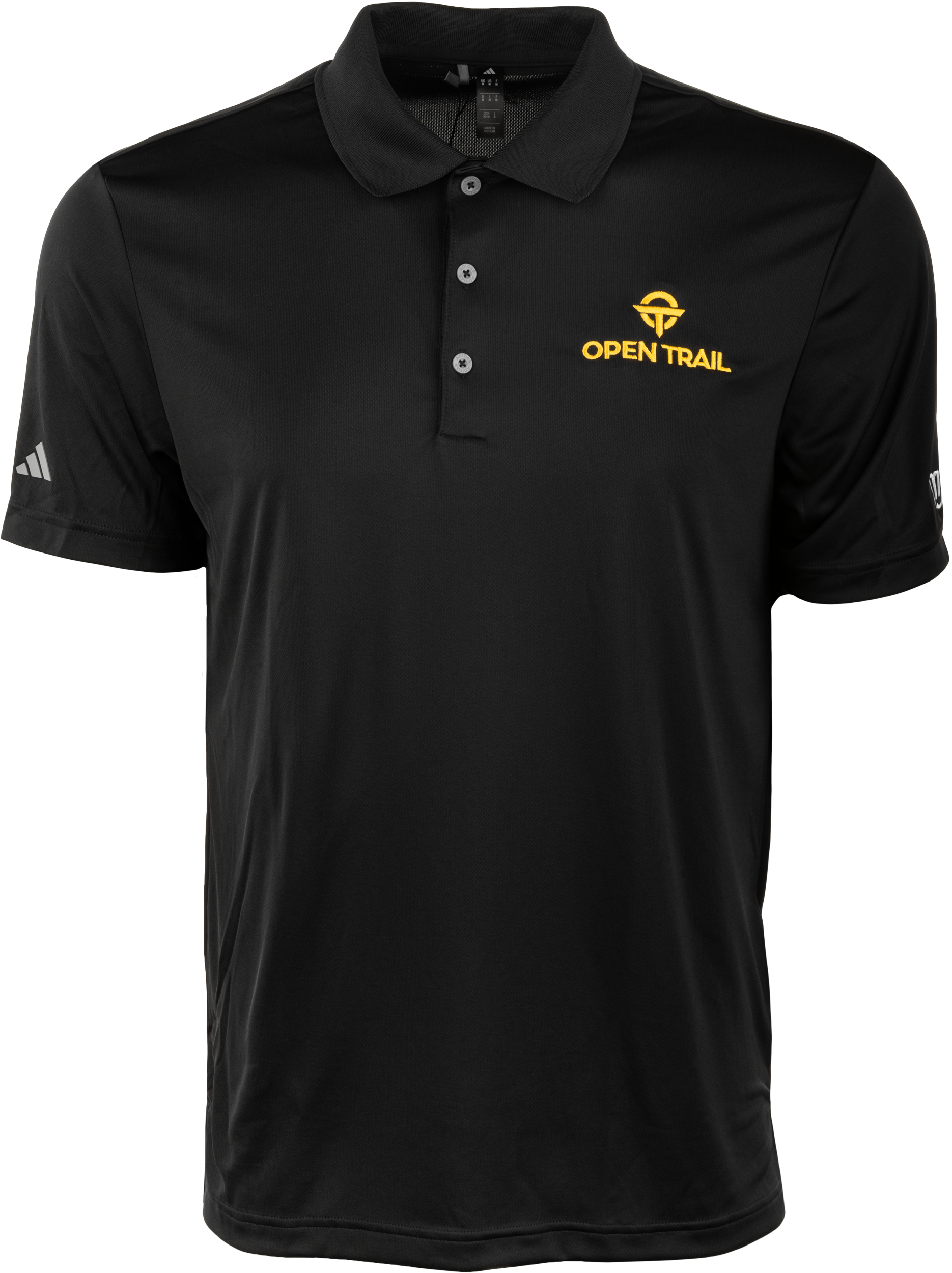 OPEN TRAIL POLO BLACK/YELLOW 3X