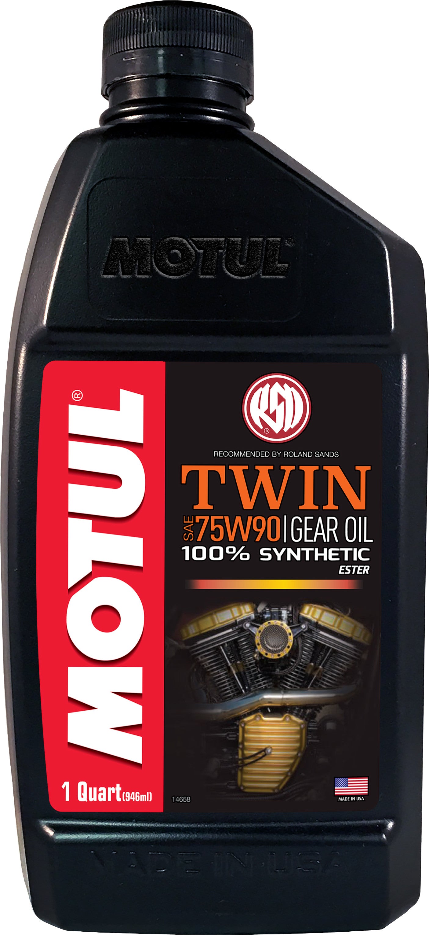 MOTUL TWIN 100% SYN OIL 75W90 1QT