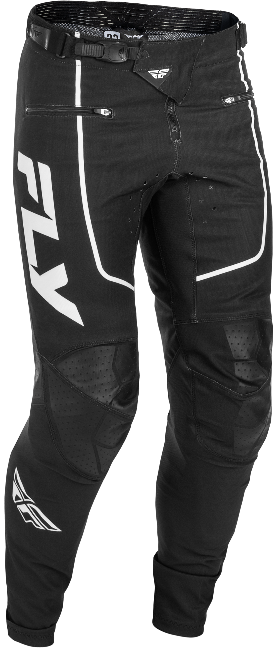 YOUTH RAYCE BICYCLE PANTS BLACK/WHITE SZ 26