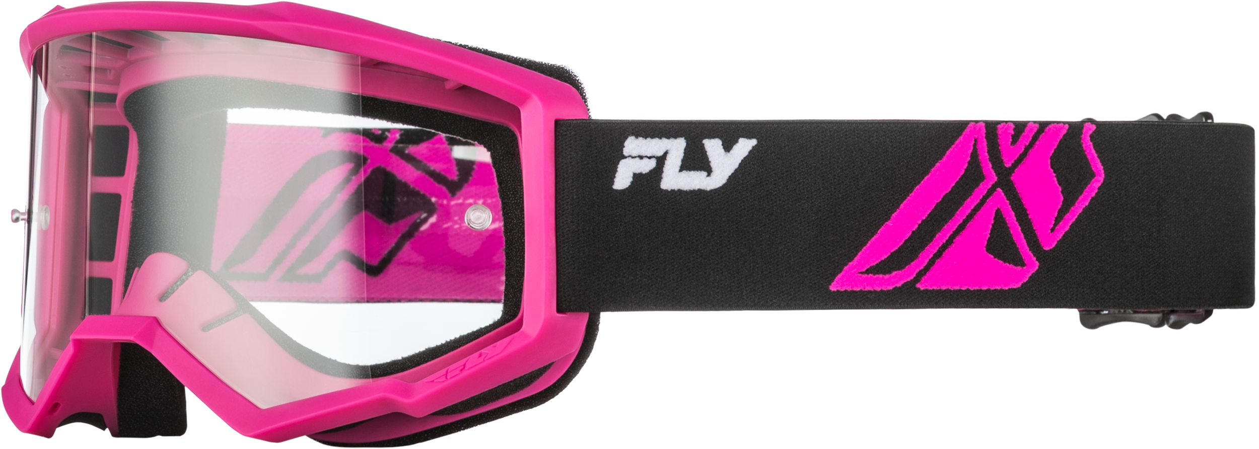 FOCUS GOGGLE BLACK/PINK W/ CLEAR LENS