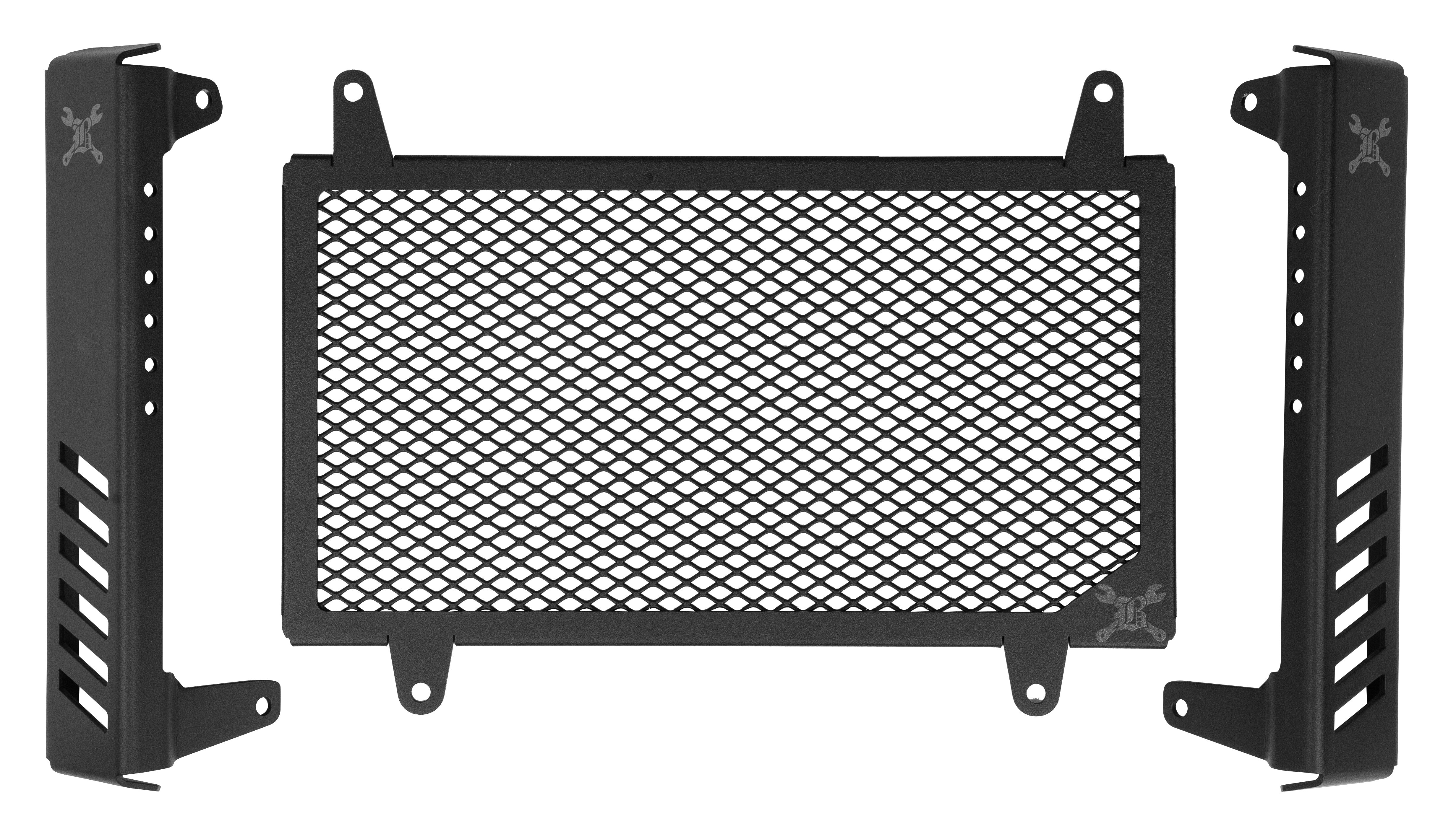 SLASH CUT RADIATOR CVR BLACK