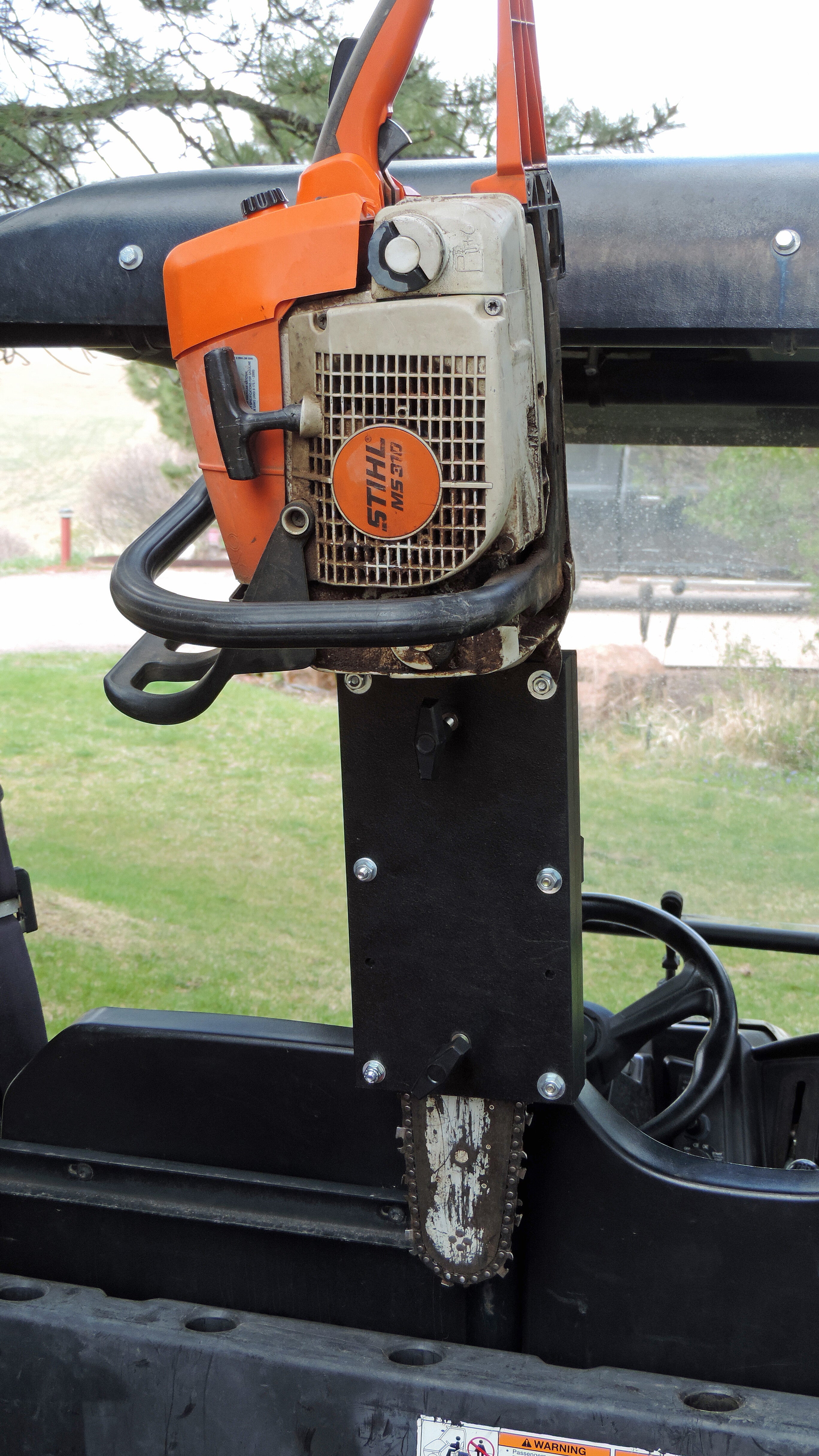 Chainsaw Mount For Cargo Rack