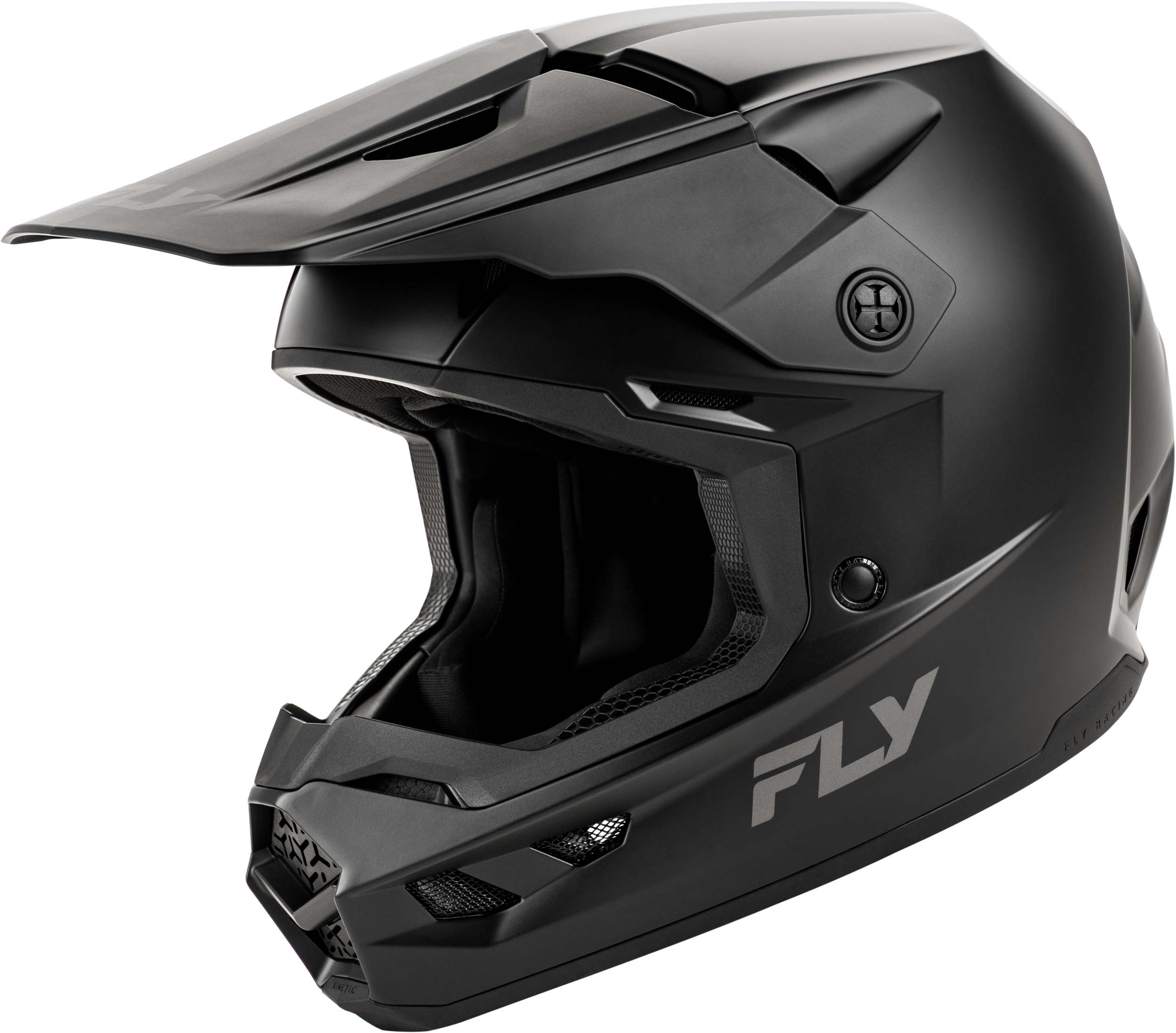 YOUTH KINETIC SOLID HELMET MATTE BLACK YS