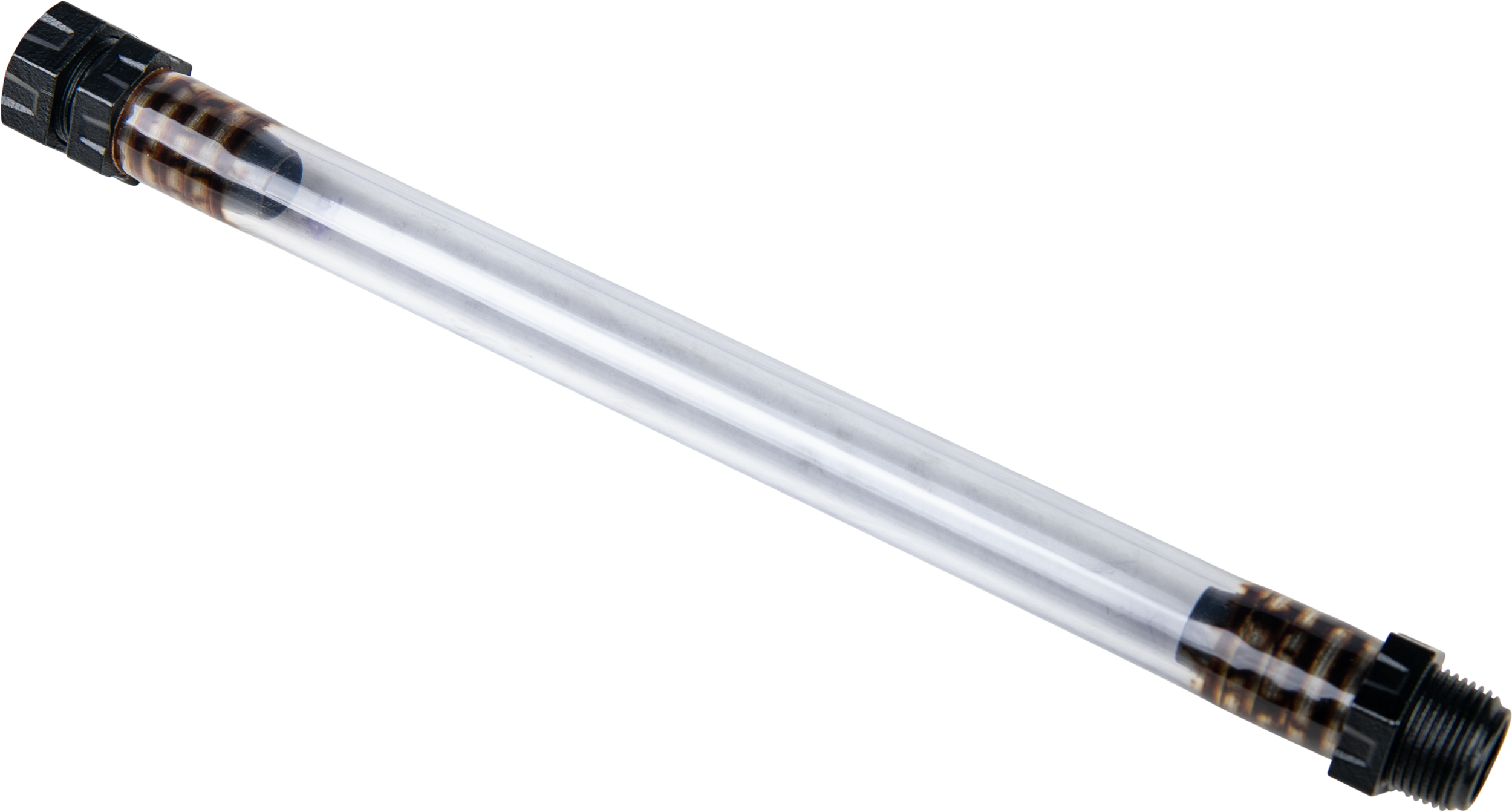 FILLER HOSE W/SCREW CAP CLEAR 12"