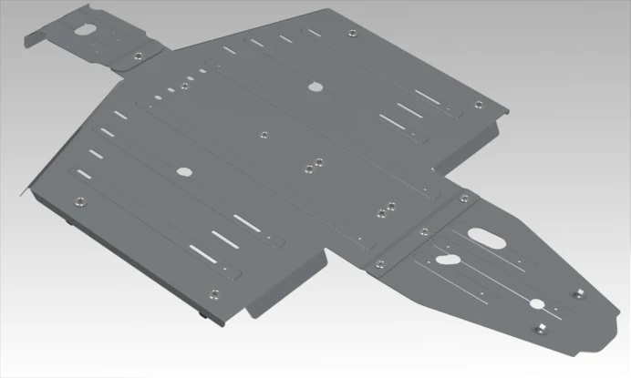 ALLOY CENTRAL SKID PLATE POL