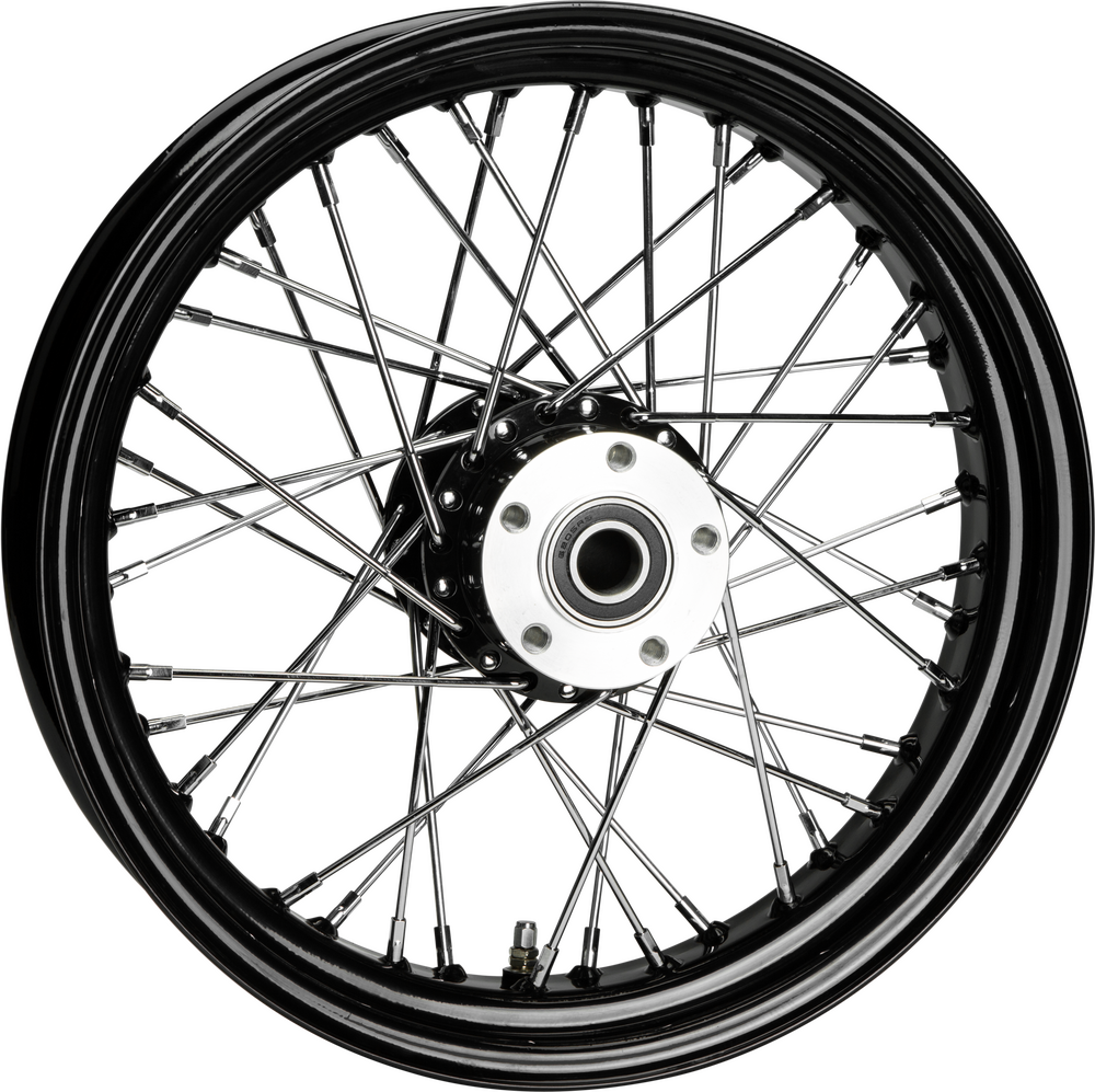 FR 40-SPK SD BLACK 16X3.5 FLST-HUB 3/4" AXL PRE 99